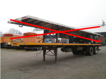 Traylona 2-axle platform trailer 50000 kg / extendable 22 m - Plato poluprikolica