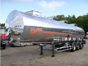 BSLT Chemical tank inox 33.6 m3 / 4 comp - Poluprikolica cisterna