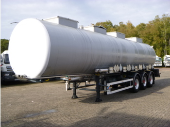 BSLT Chemical tank inox 33 m3 / 4 comp / ADR 01/2019 - Poluprikolica cisterna
