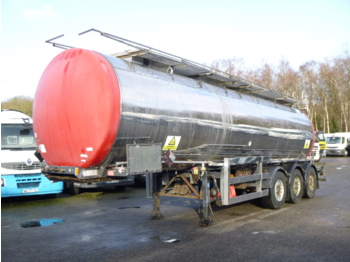 Clayton Chemical tank inox 30.4 m3 / 1 comp + pump - Poluprikolica cisterna