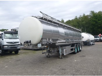 Dijkstra Chemical tank inox 37.5 m3 / 5 comp - Poluprikolica cisterna
