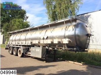 Magyar Chemie RVS tank, 27000 Liter, 15 Compartments, 2 Hydraulic pumps, Max 4 bar, 50c - Poluprikolica cisterna
