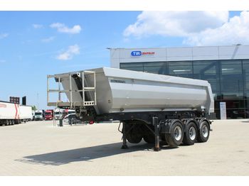 Poluprikolica istovarivača Meiller KISA3, LIFTING AXLE, HARDOX, 25m3