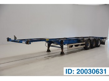 Poluprikolica za prevoz kontejnera/ Poluprikolica sa promenjivim sandukom TURBO'S HOET 2 x 20-40 ft skelet: slika 1
