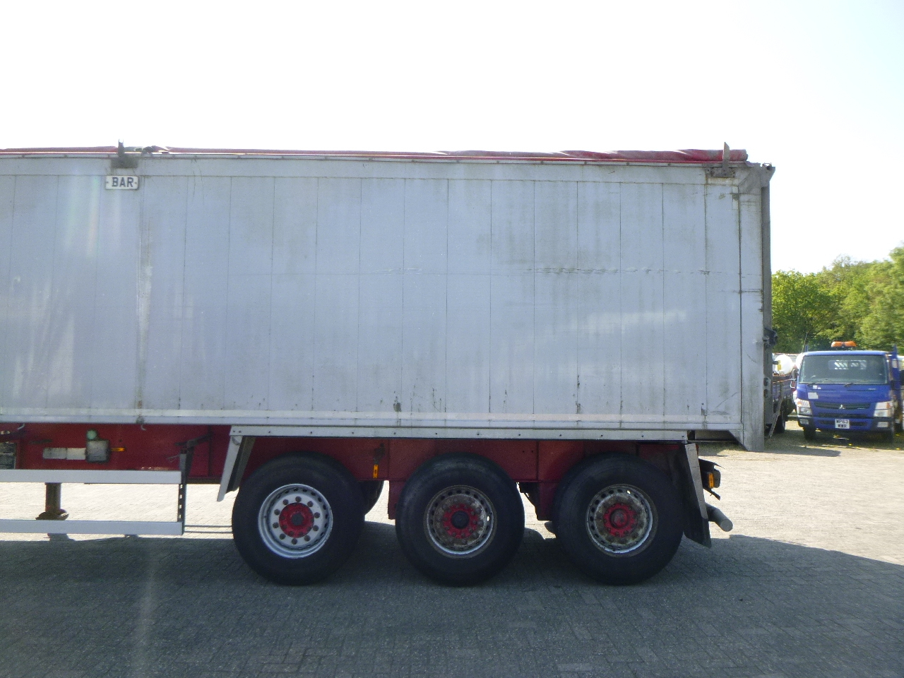 Poluprikolica istovarivača Wilcox Tipper trailer alu 55 m3 + tarpaulin: slika 5