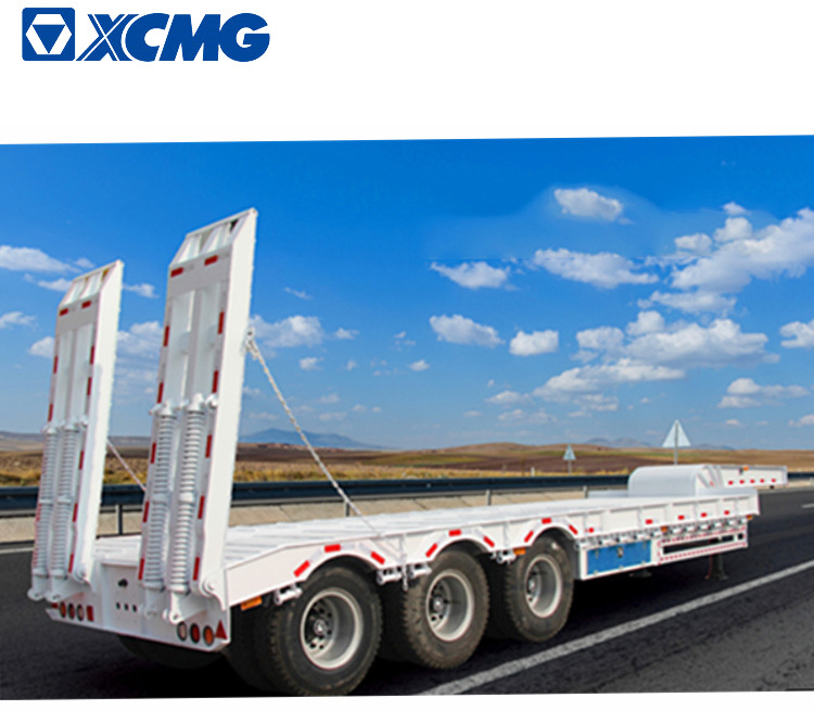 Niska poluprikolica za prevoz XCMG Official 3 Axle Low Bed Container Semi Trailer Price: slika 25