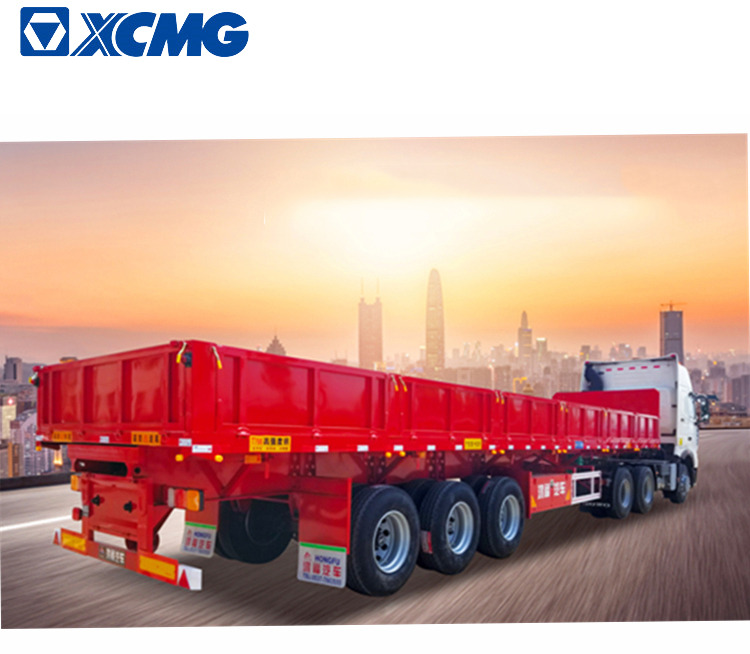 Niska poluprikolica za prevoz XCMG Official 3 Axle Low Bed Container Semi Trailer Price: slika 9