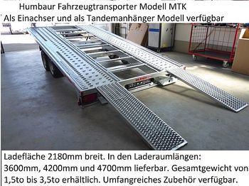 Prikolica za prevoz automobila novi Humbaur - MTK153622 Fahrzeugtransporter Autotransporter: slika 1