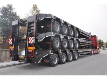 OZGUL LW4 80 Ton, 3 m, steel susp., hydr. ramps - Niska prikolica za prevoz