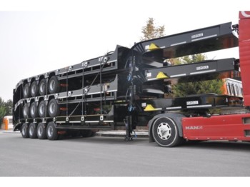 OZGUL LW4 80 Ton, 3 m, steel susp., hydr. ramps - Niska prikolica za prevoz