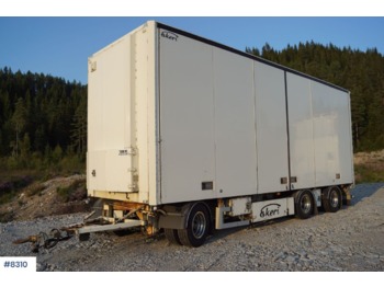  Ekeri 3 aks box trailer with side opening on both sides. 21 pallets - Prikolica sa zatvorenim sandukom