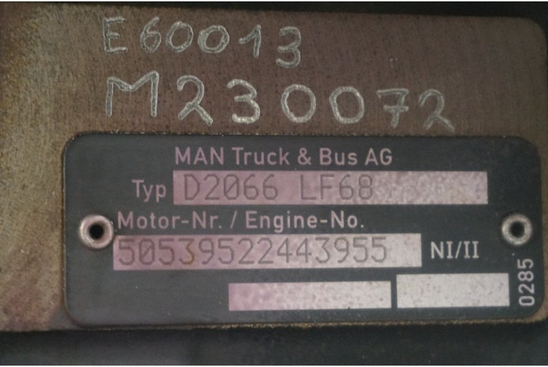 Motor za Kamion MAN D2066LF68 EURO6 320PS: slika 5