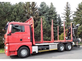 Šumska prikolica, Kamion MAN TGX 33.680 V8 Holzlader + KRAN + 6x4 + 390tkm: slika 1