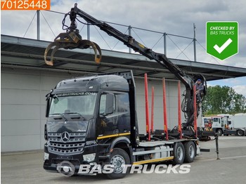 Mercedes-Benz Arocs 2651 L 6X4 German-Truck Retarder Euro 6 Hiab F140ZT 95 - Šumska prikolica