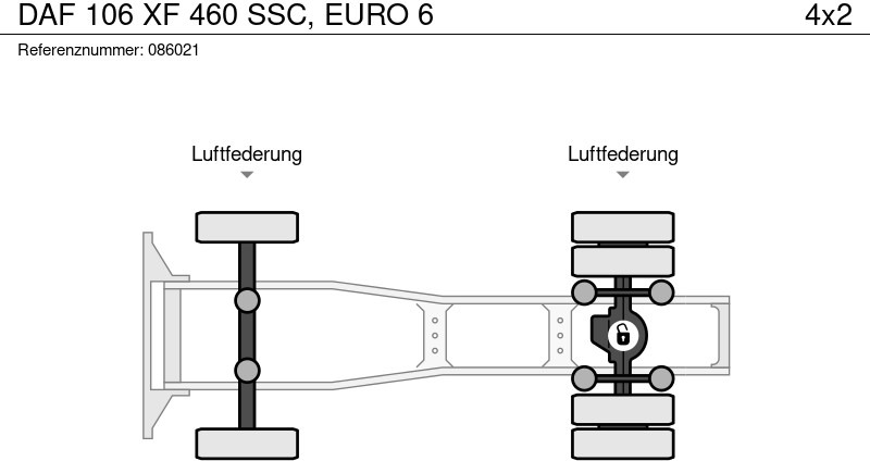 Tegljač DAF 106 XF 460 SSC, EURO 6: slika 12