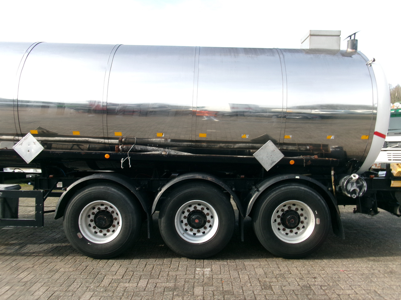 Metalovouga Bitumen / heavy oil tank inox 29 m3 / 1 comp - Poluprikolica cisterna: slika 5