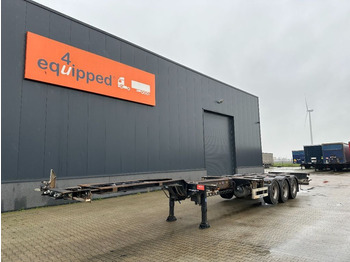 Pacton FLEX XL 45FT HC multi (3x extendable), 1x liftaxle, ADR (EX/II, EX/III, FL, OX, AT), , NL-chassis - Poluprikolica za prevoz kontejnera/ Poluprikolica sa promenjivim sandukom: slika 1