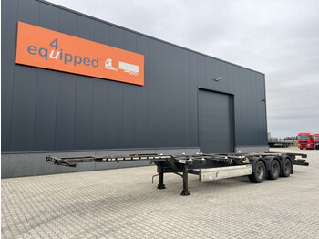 Krone 45FT HC, liftaxle, extendable front+ rear+ bumper, NL-chassis, APK: 01/2024, 2x available - Poluprikolica za prevoz kontejnera/ Poluprikolica sa promenjivim sandukom: slika 1
