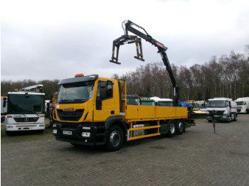 Iveco Stralis 310 6x2 Euro 6 + Atlas 129.3V A11 crane - Kamion sa tovarnim sandukom: slika 1