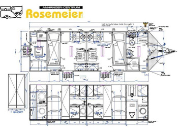 Građevinski kontejner, Prikolica novi ROSEMEIER EW TA-NO Mannschaftswagen 738 Mannschaftswagen: slika 2