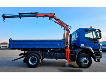 Istovarivač, Kamion sa dizalicom Iveco Trakker 190T33 4x4 Euro5 Kran Atlas 120.2E Funk: slika 4