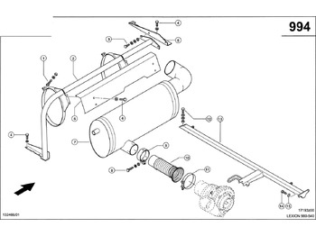 Prigušivač/ Izduvni sistem CLAAS