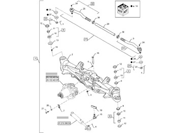 Osovina i delovi NEW HOLLAND