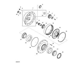 Transmisija JOHN DEERE