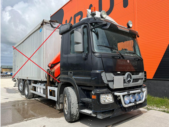 Kamion sa golom šasijom i zatvorenom kabinom, Kamion sa dizalicom Mercedes-Benz Actros 2536 6x2*4 PK18002 / BOX L=6965 mm: slika 3