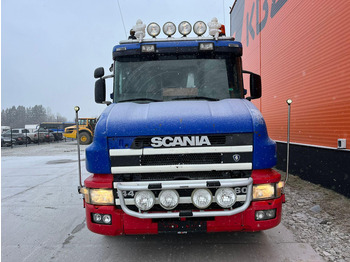 Istovarivač Scania T 144 460 6x2 V8 TORPEDO / FULL STEEL / DRUM BRAKES / BIG AXLE / BOX L=4701 mm: slika 3