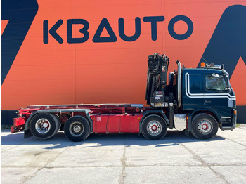 Kamion sa kablovskim sistemom, Kamion sa dizalicom Volvo FM 480 8x2 HIAB 288 EP-5 HIPRO / WIRE LIFT L=5200 mm: slika 5