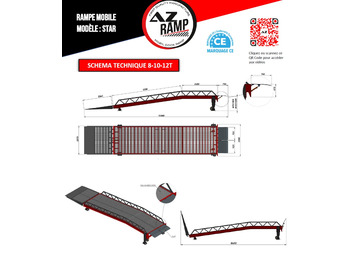 Utovarna rampa novi AZ RAMP STAR- 10T-ZR mobile loading ramp: slika 3