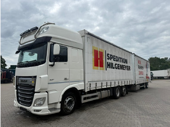 Kamion sa ceradom DAF XF 480 FAN LowDeck 6x2 Jumbo Inklusive Anhänger: slika 2