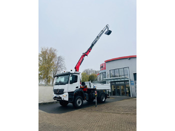 Istovarivač, Kamion sa dizalicom Mercedes-Benz Arocs 1835  4x4 Meiller Fassi F135 Kran Kipper: slika 4