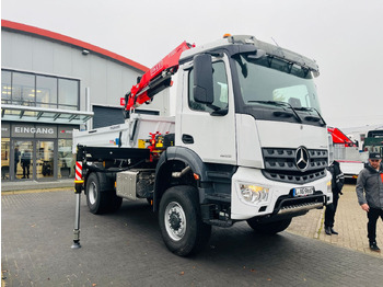 Istovarivač, Kamion sa dizalicom Mercedes-Benz Arocs 1835  4x4 Meiller Fassi F135 Kran Kipper: slika 2