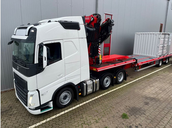 Plato poluprikolica novi Wiese Stufensattel Tieflader mit Kran Fassi F545: slika 5