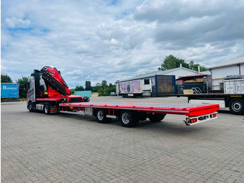 Plato poluprikolica novi Wiese Stufensattel Tieflader mit Kran Fassi F545: slika 4