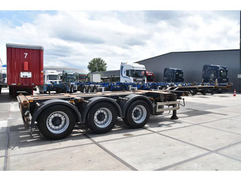 Poluprikolica za prevoz kontejnera/ Poluprikolica sa promenjivim sandukom Pacton T3-010 - 2 x LIFT AXLE - BPW AXLES - DRUM BRAKES - 2 x EXTENDABLE -: slika 4