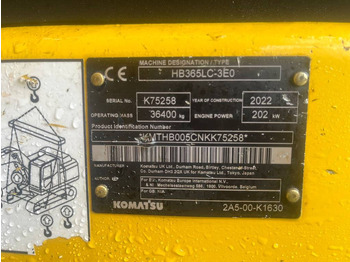 Bager guseničar Komatsu HB 365 LC-3 Hybrid: slika 5 Bager guseničar Komatsu HB 365 LC-3 Hybrid: slika 5