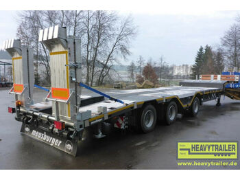 Meusburger 3-Achs-Tele-Semi Roadrunner Bau mit Klapprampen - Niska poluprikolica za prevoz: slika 1 Meusburger 3-Achs-Tele-Semi Roadrunner Bau mit Klapprampen - Niska poluprikolica za prevoz: slika 1