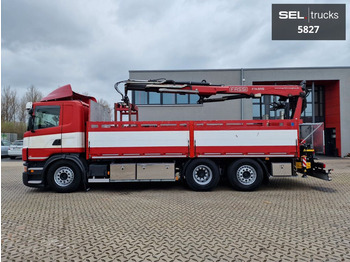 Kamion sa dizalicom, Kamion sa tovarnim sandukom Scania G320 / Rückfahrkamera  / Fassi / Lenkachse: slika 1