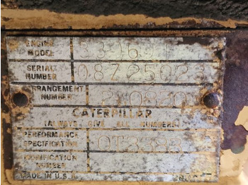 Motor za Građevinska mašina Caterpillar 3306DI Grader Spec Engine (Plant): slika 2