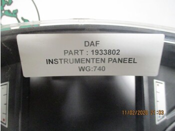 Komandna tabla za Kamion DAF 1933802 INSTRUMENTEN PANEEL DAF XF CF EURO 6: slika 2