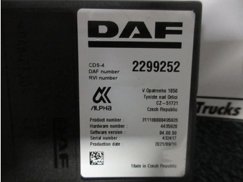 Električni sistem za Kamion DAF 2299252 CDS-4 REGELEENHEID DAF XF CF 480 EURO 6 MODEL 2021: slika 4