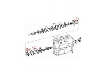 Transmisija za Traktor Deutz Agrotron 150 Mk3 Layshaft Synchronizer 04423723, 001038400: slika 5