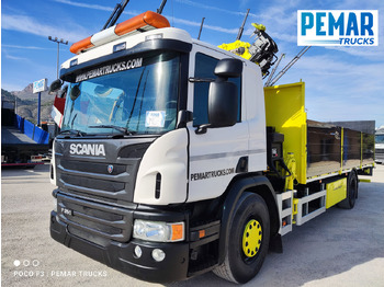Kamion sa dizalicom SCANIA P 250 GRUA CAJA FIJA: slika 2