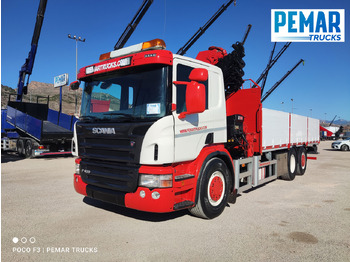 Kamion sa dizalicom SCANIA P 400 6X2 GRUA CAJA FIJA: slika 2