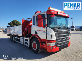 Kamion sa dizalicom SCANIA P 400 6X2 GRUA CAJA FIJA: slika 4