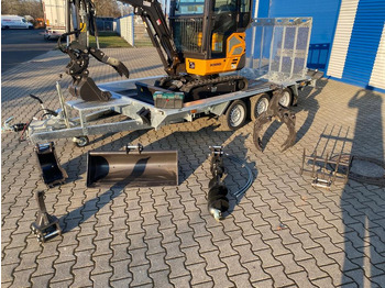 Mini bager, Prikolica Minibagger BK2000NKSR + Tieflader + Zubehör *INKL.19% MWST*BERGER KRAUS*KUBOTA* KLIMA*SCHWENKARM*VERSTELLFAHRWERK*: slika 3