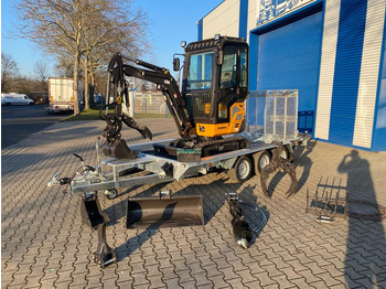 Mini bager, Prikolica Minibagger BK2000NKSR + Tieflader + Zubehör *INKL.19% MWST*BERGER KRAUS*KUBOTA* KLIMA*SCHWENKARM*VERSTELLFAHRWERK*: slika 2